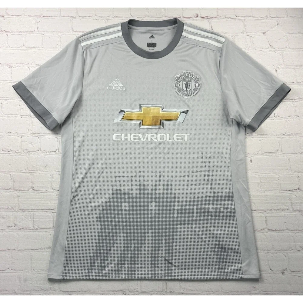 Manchester United 2017/2018 Third Football Shirt Jersey adidas Size LG